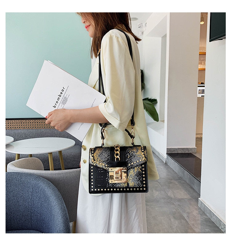Fashion Alligator Women Shoulder Bags