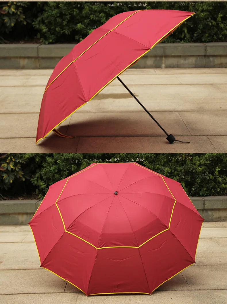 Double fold oversized umbrella