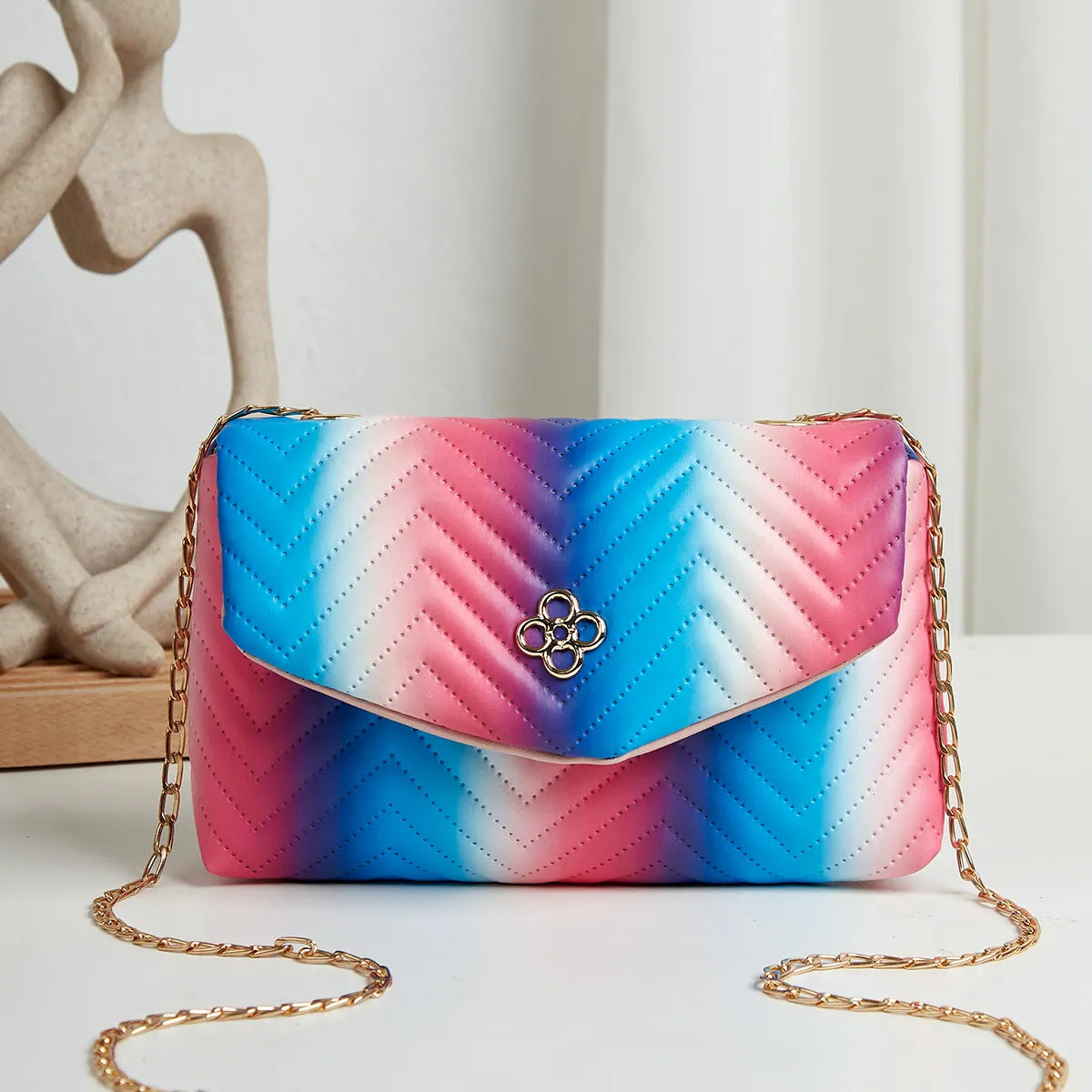 New Contrast Color Polyester Suitable For Portable Travel Lipstick Cosmetics Women's Bag