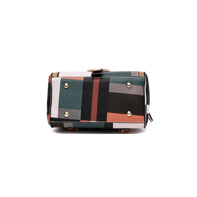 Women Grid Backpacks Female School Bag Girls Travel Bag