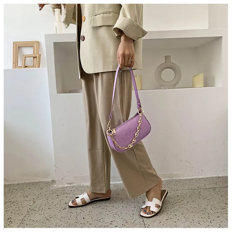 One shoulder armpit bag for women
