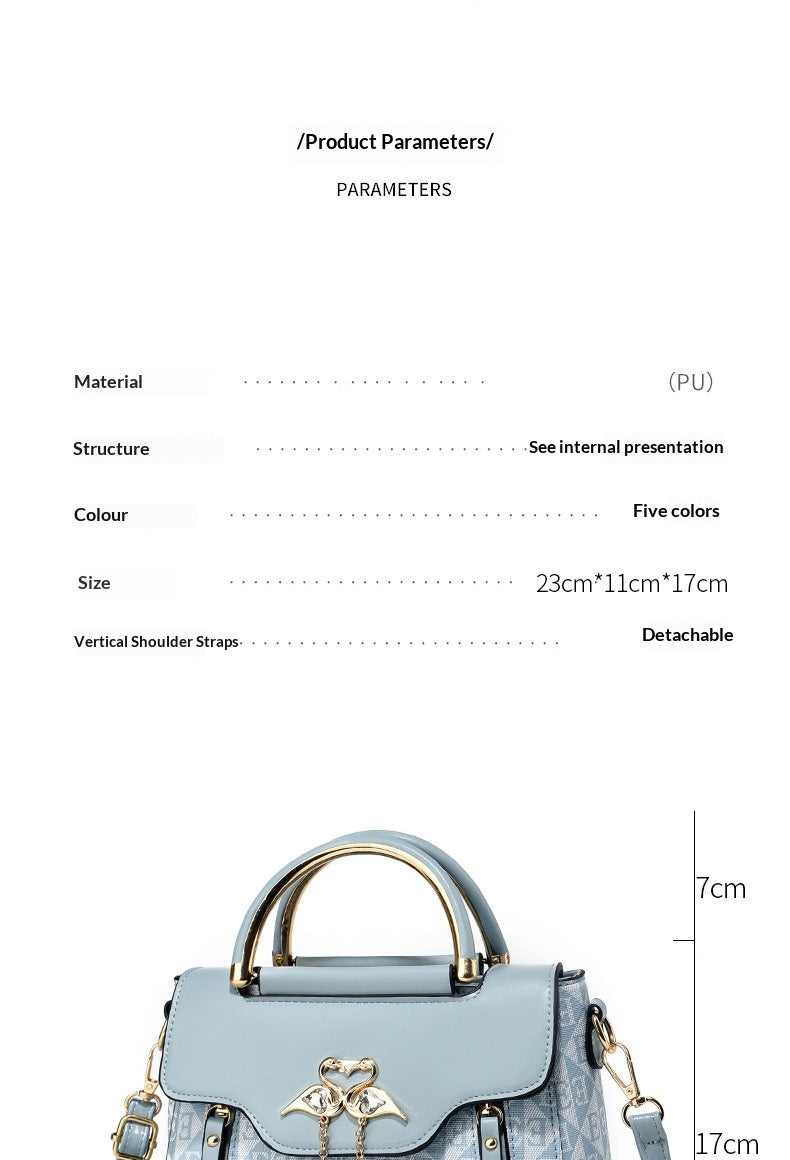 Womens Stylish Versatile Tote Shoulder And Crossbody Bag