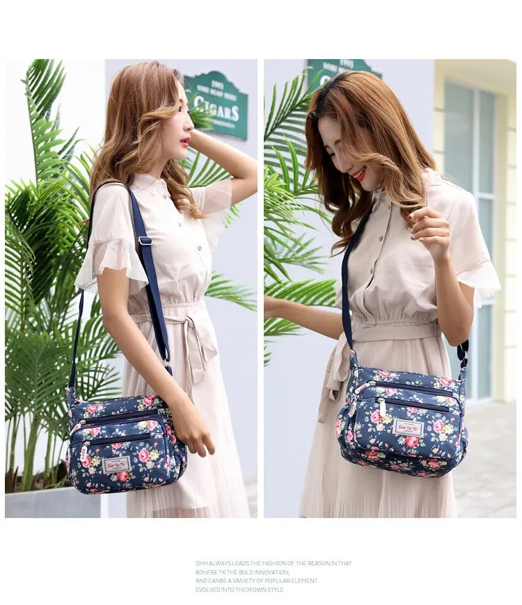 Printed Shoulder Bag Lightweight Outdoor Simplicity Travel