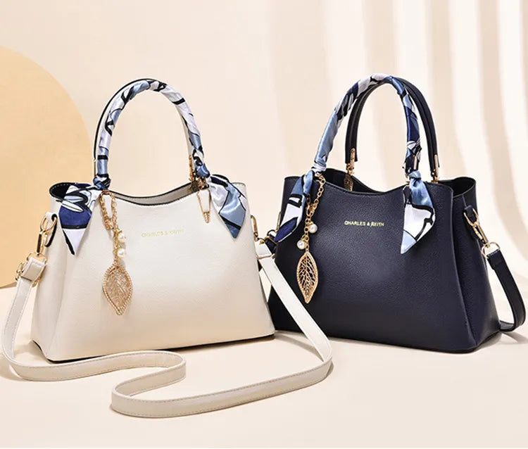 Color Block Handbag Love Tassel Decor Crossbody Bags For Women