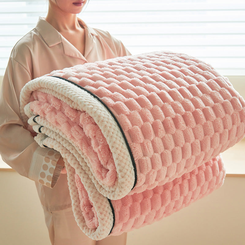 Coral Flannel Winter Thicken Thermal Cover Blanket