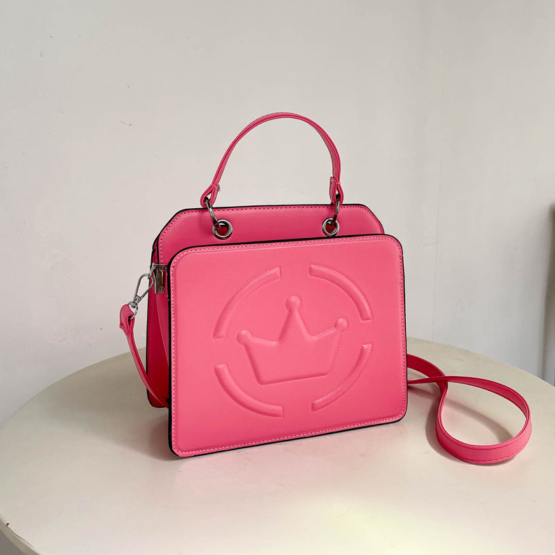 Women's Shoulder Bag Embossed Simple Cross-border PU Soft Leather Textured