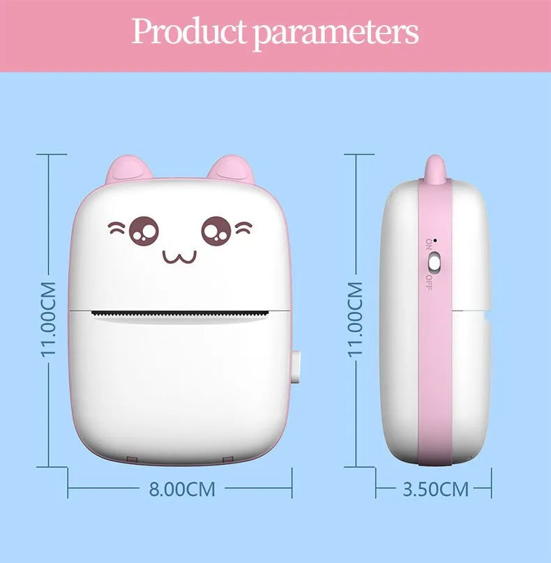 Mini Printer Portable Mini Bluetooth WiFi New Wrong Printer Mobile Phone Photo Title Note Hot Print Pocket Student Error Label Printer