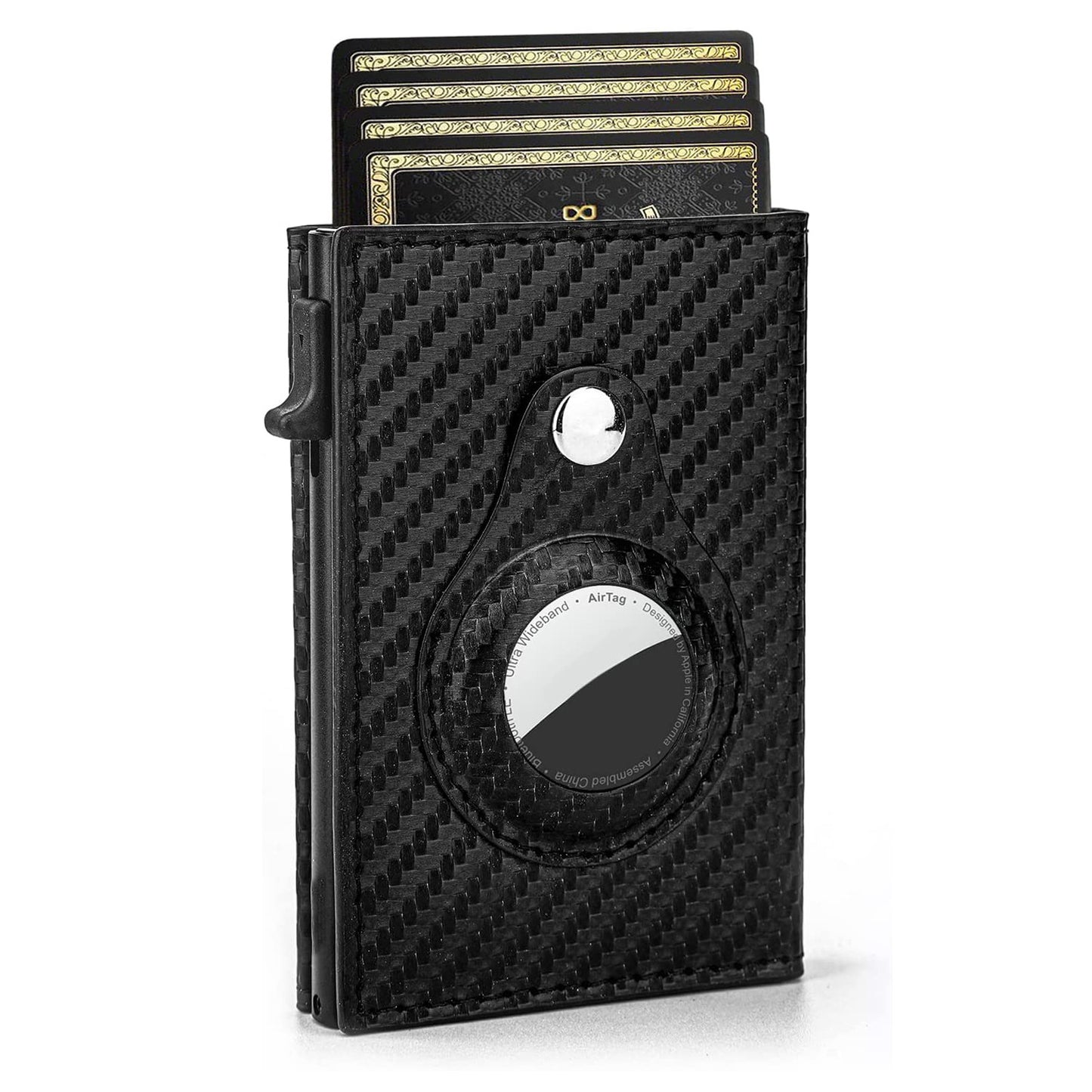 Rfid Card Holder Men Wallets Money Bag Male Black Short Purse Small Leather Slim Wallets Mini Wallets For Airtag Air Tag