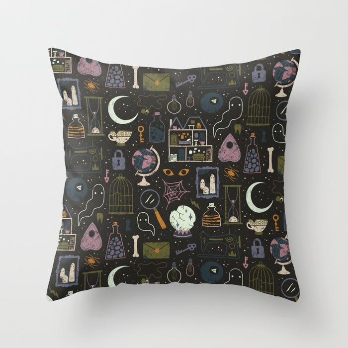 Halloween pillowcase black and white