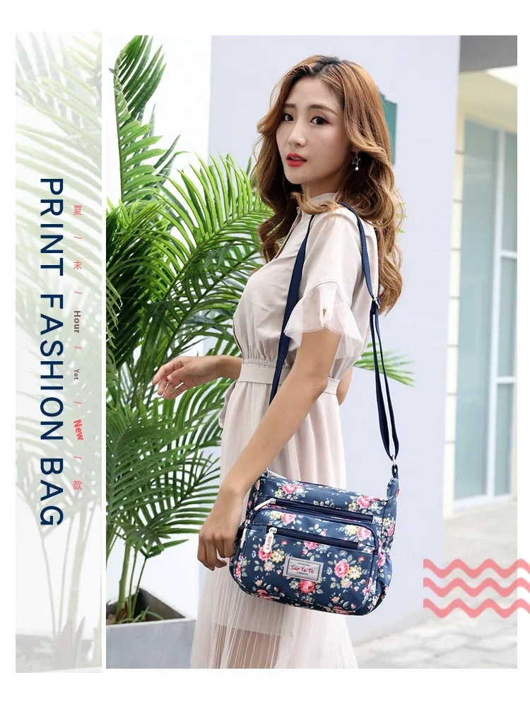 Printed Shoulder Bag Lightweight Outdoor Simplicity Travel