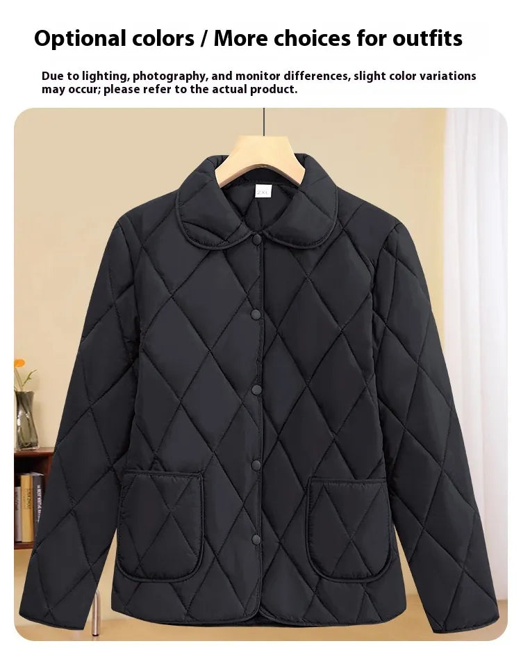 Women's Loose-fitting Lightweight Thin Coat Cotton-padded Jacket