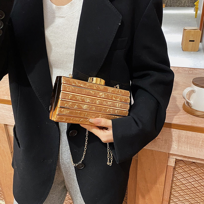 Women's High-end Patch Acrylic Evening Bag