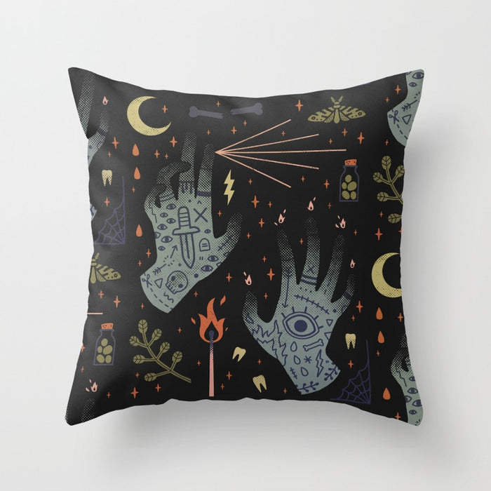 Halloween pillowcase black and white