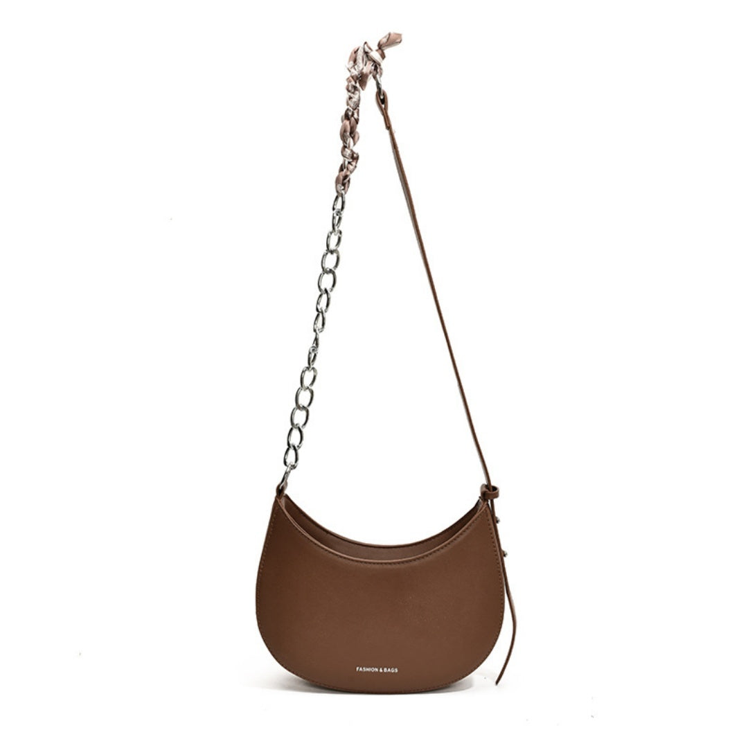 Simple All-match Retro Fashion Shoulder Trendy Small Saddle Bag