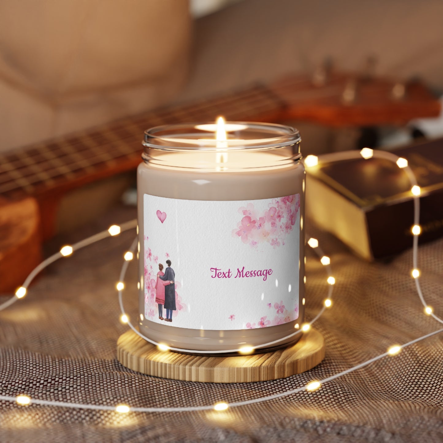 Scented Soy Candle, 9oz - personalize With Valentine Themes