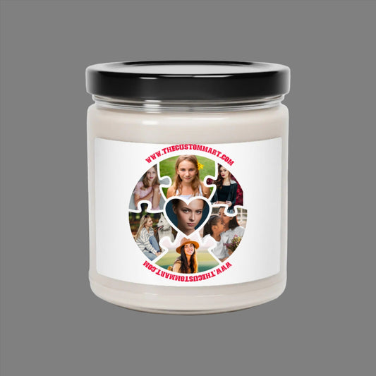 Scented Soy Candle, 9oz - Personalize Gift With Photos