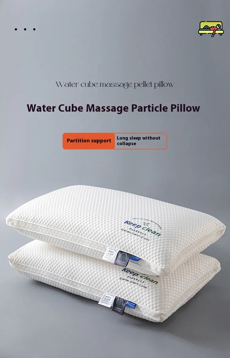 Plaid Pillow Inner Cervical Support Improve Sleeping Household Non-collapse Durable