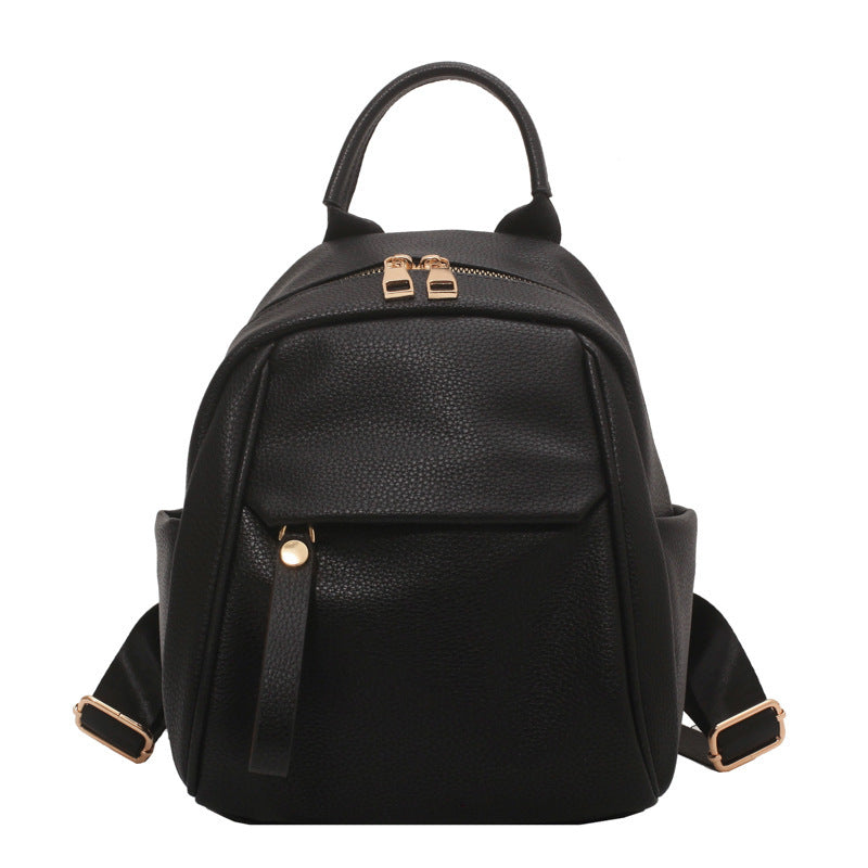 Fashion PU Backpack Soft Small Bags Women Cute Schoolbag Students