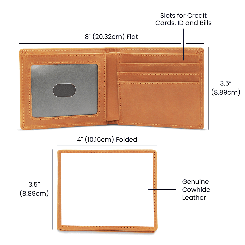 Graphic Leather Wallet - Personalize With Business Logo