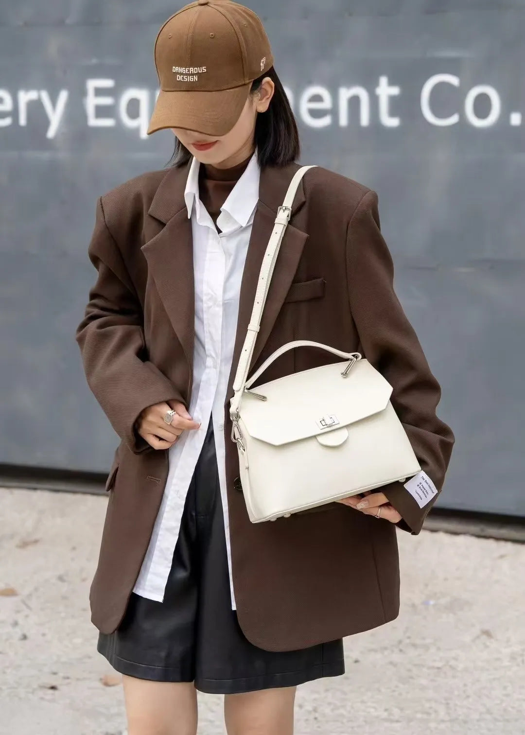 Genuine Leather High-grade Sentong Handheld Versatile Light Luxury Messenger Bag