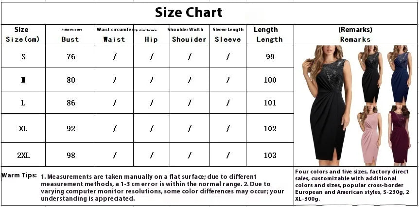 Sequin Stitching Slim Fit Slit Party Dress Women's Clothing