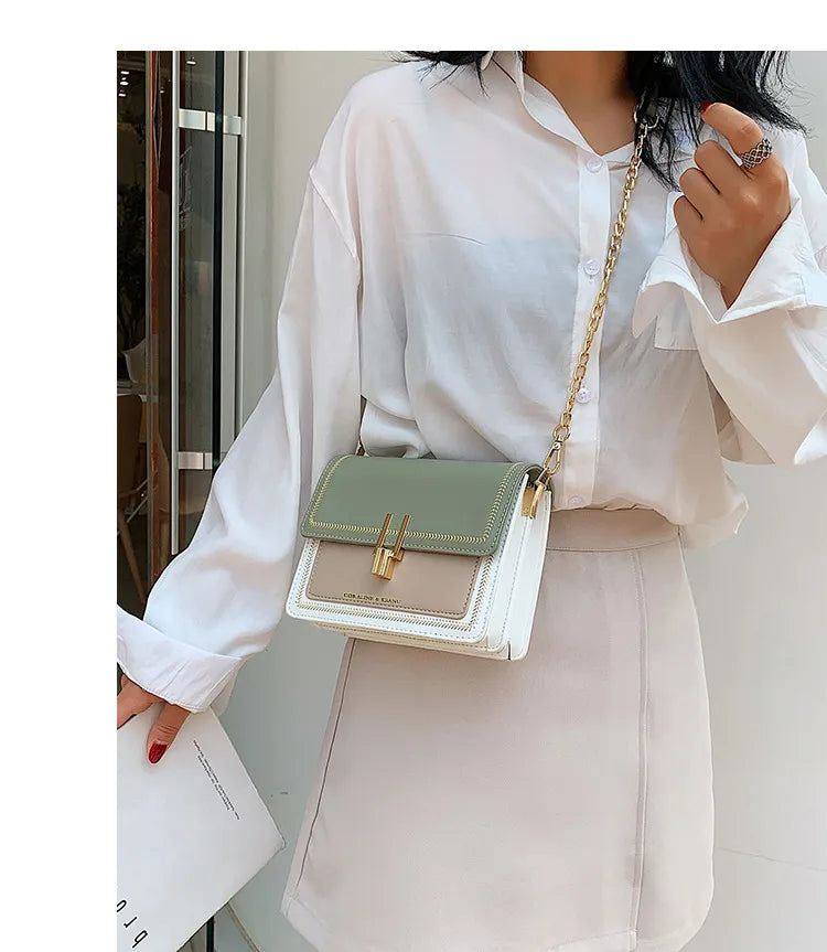Niche Ins Internet Celebrity Women's Wide Strap Crossbody Bag