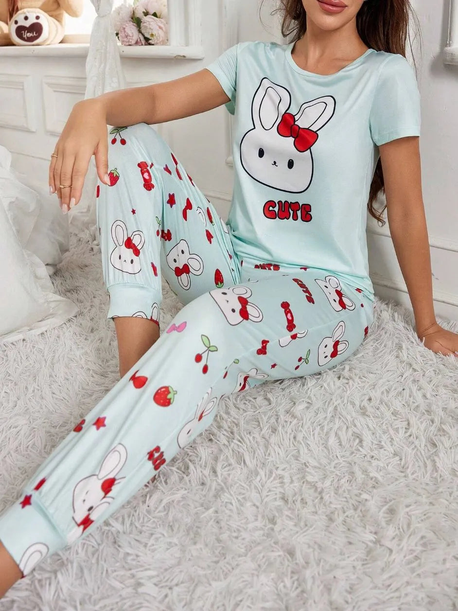 Women's Ladies' Homewear Printed Pajamas
