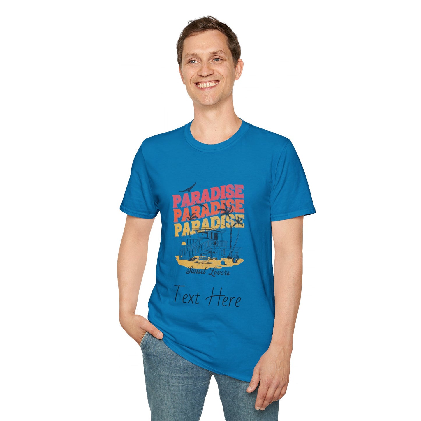 Unisex Softstyle T-Shirt - Personalize With Beach Themes