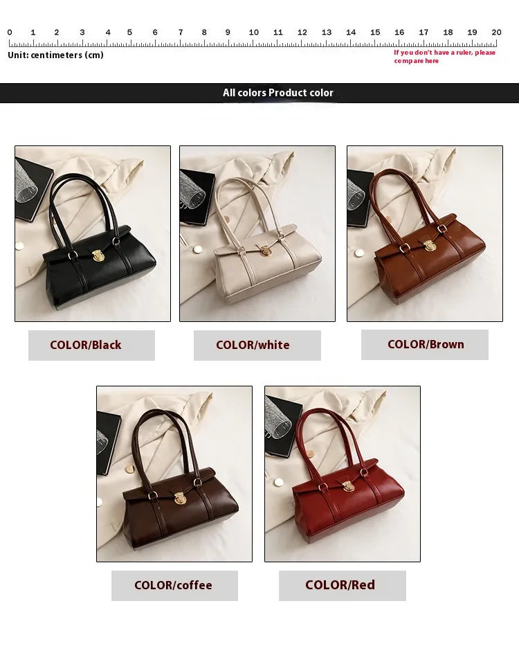 Retro High-grade Underarm Document Tote Bag Women