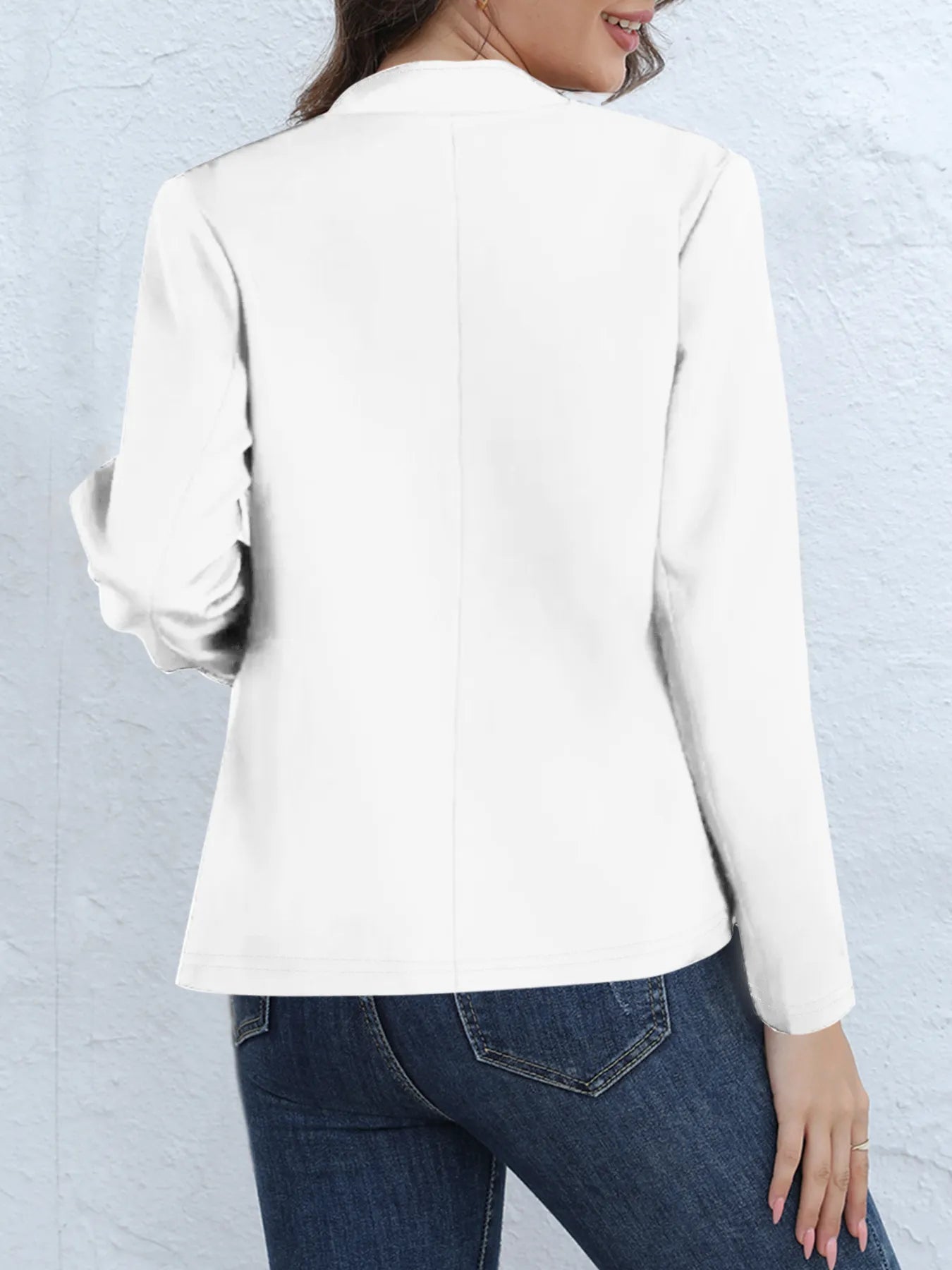 Fashion Solid Color Stand Collar Long Sleeve Women's Clothing Jacket