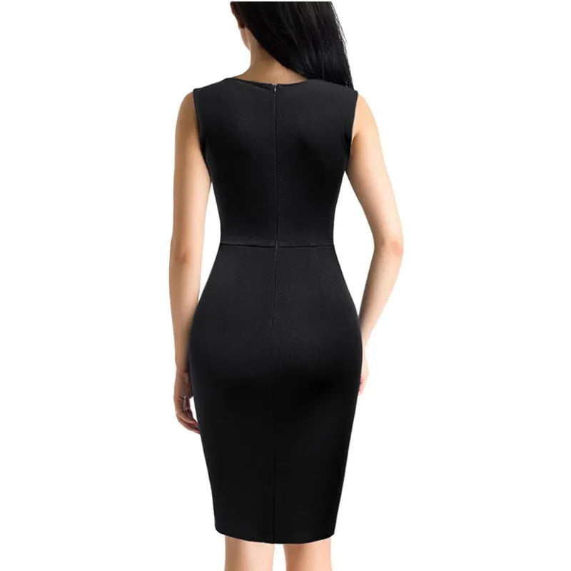 Sequin Stitching Slim Fit Slit Party Dress Women's Clothing
