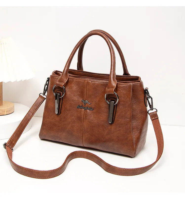 Fashion Large Capacity Wholesale Women's Crossbody Soft Leather Bag