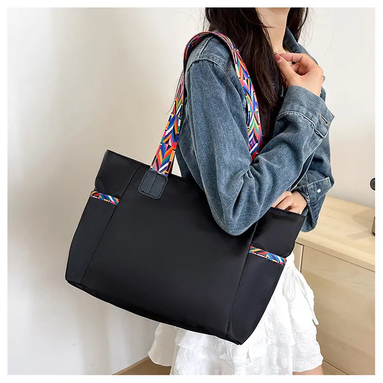 Women's Oxford Cloth Bag Portable And Fashion Shoulder Bag