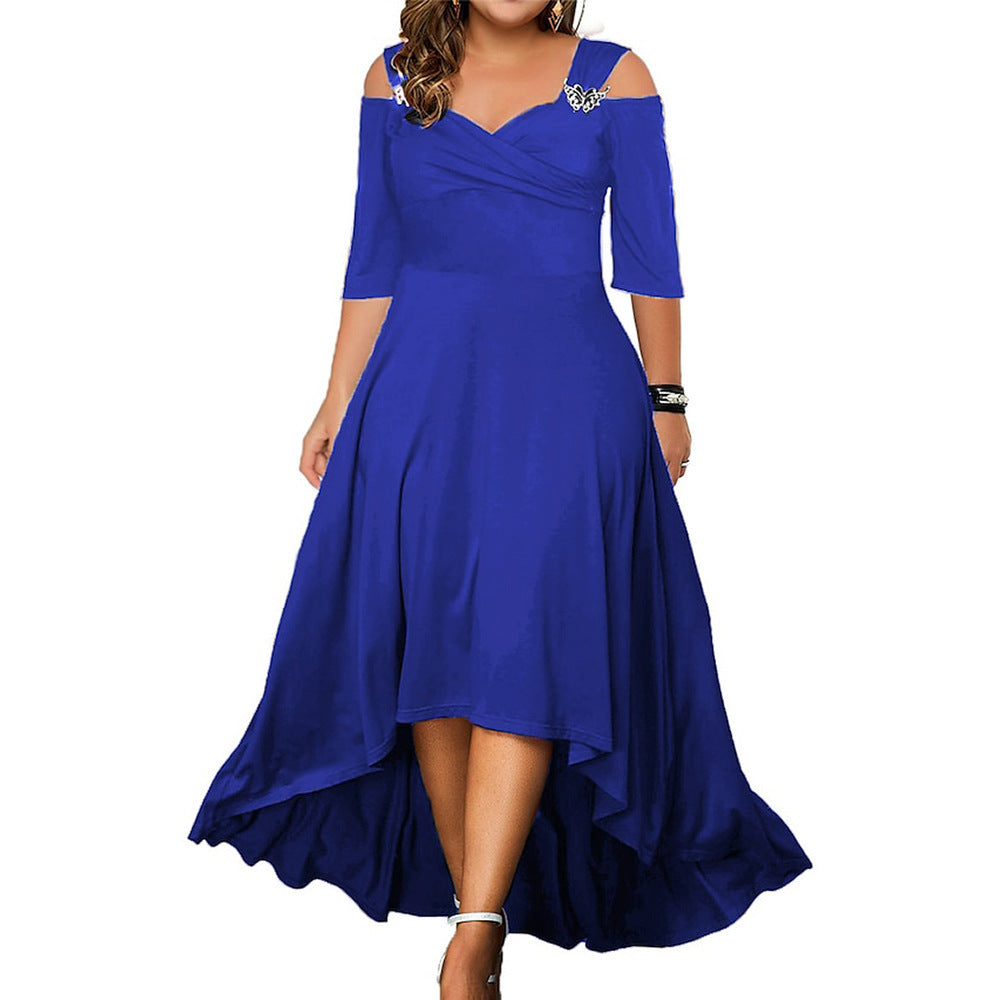 Summer New Off-the-shoulder Large Swing Dress For Women