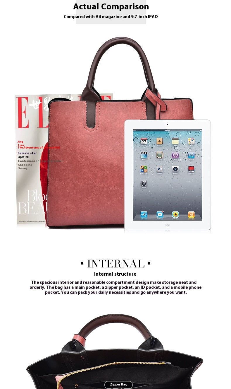 Women's Large Capacity Three-piece Messenger Bag