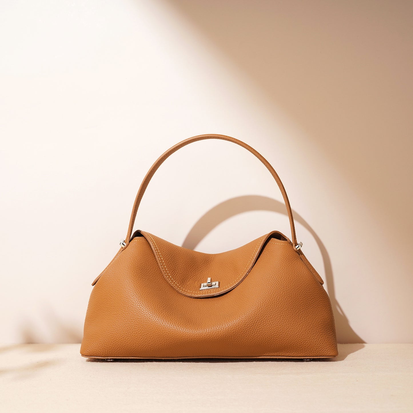 Shoulder Messenger Bag Fashionable All-match Bag Cowhide Leather