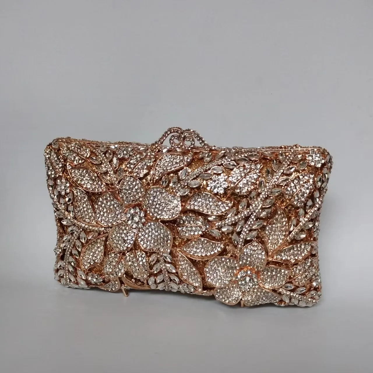 Flower Diamond Banquet Rhinestone Clutch Bridal Wedding Bag