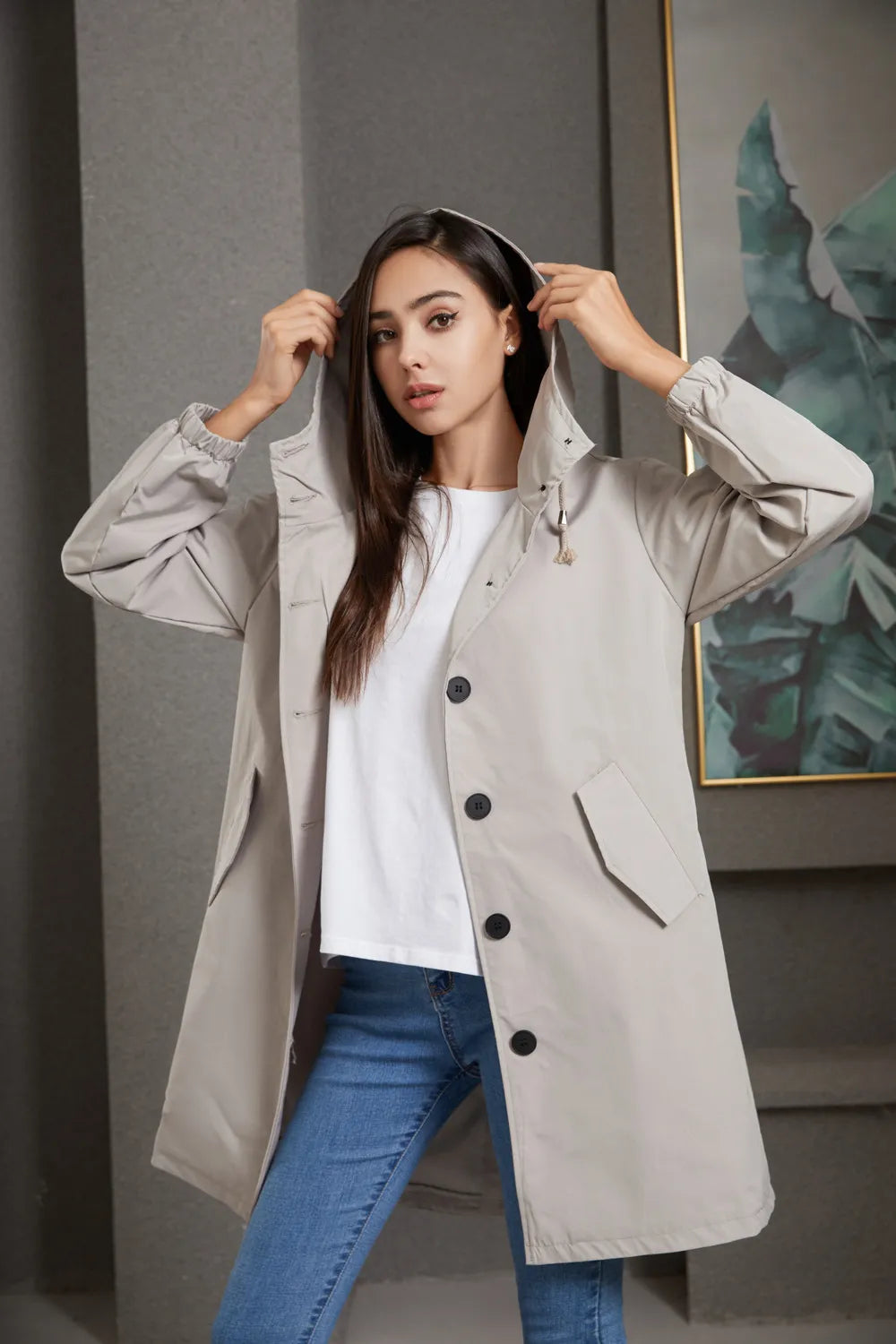 Waterproof Anorak Women's Casual Long Coat