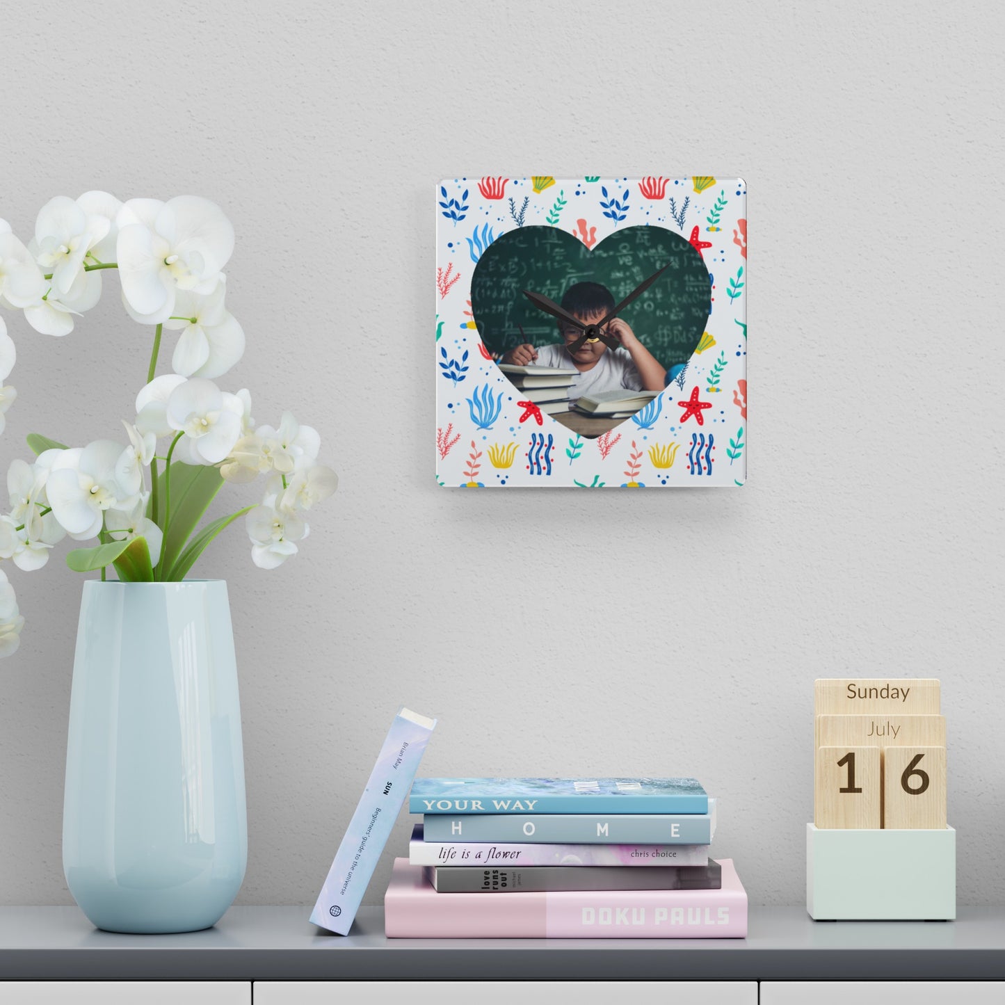 Acrylic Wall Clock - Personalized Kid's Gift with Photo