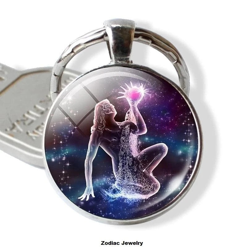 Twelve Constellation Keychain Birthday Gift