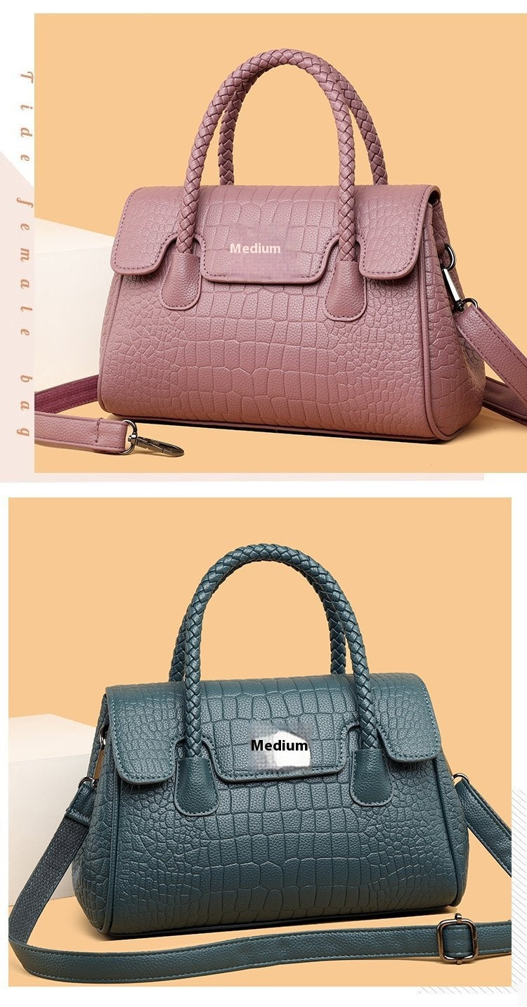 New Women's High-end Western Style Handbag Fashion All-matching