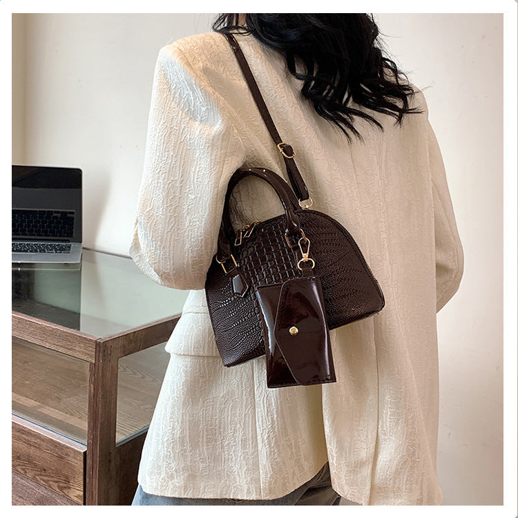 Women's Simple Shoulder Messenger Bag Shell Bag