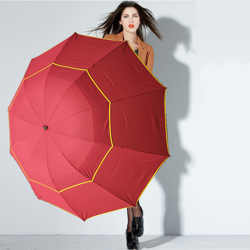 Double fold oversized umbrella