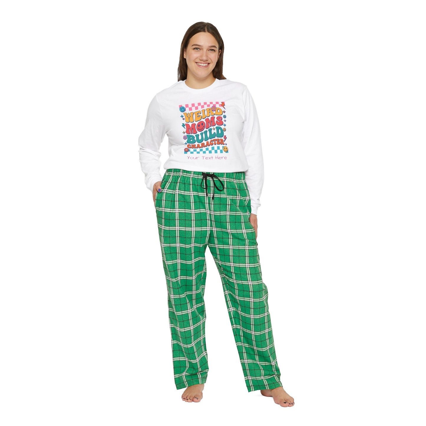 Women's Long Sleeve Pajama Set - Personalize With Mother's Day Messages