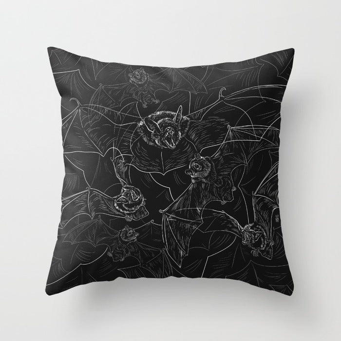 Halloween pillowcase black and white