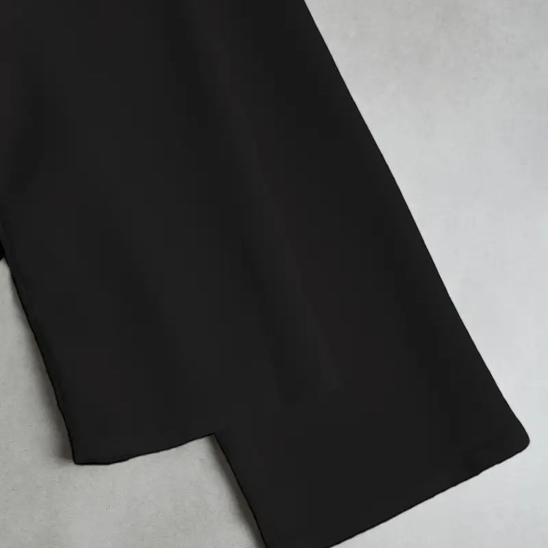 Women's Elegant Long Sleeve Blouse - Solid Color Lapel Top With Ruched Chest Detail Office & Casual Wear For Spring Fall