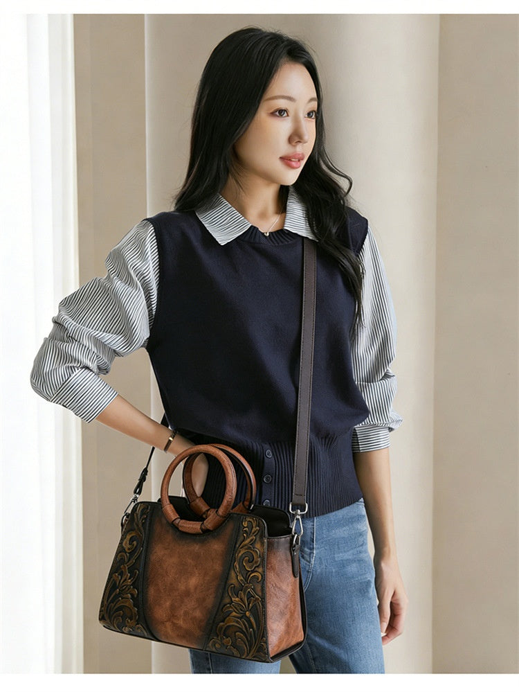 Large-capacity Shouldercarry Ethnic-style Womens Bag