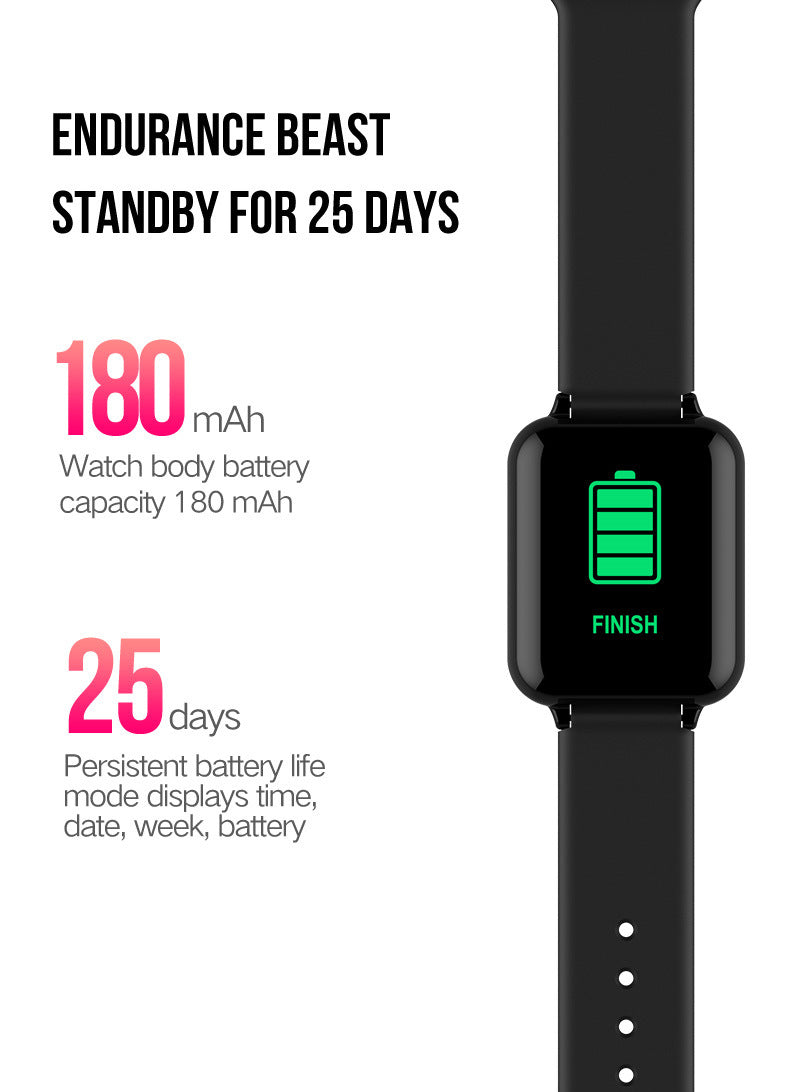 Compatible with Apple , B57 color screen smart sports watch