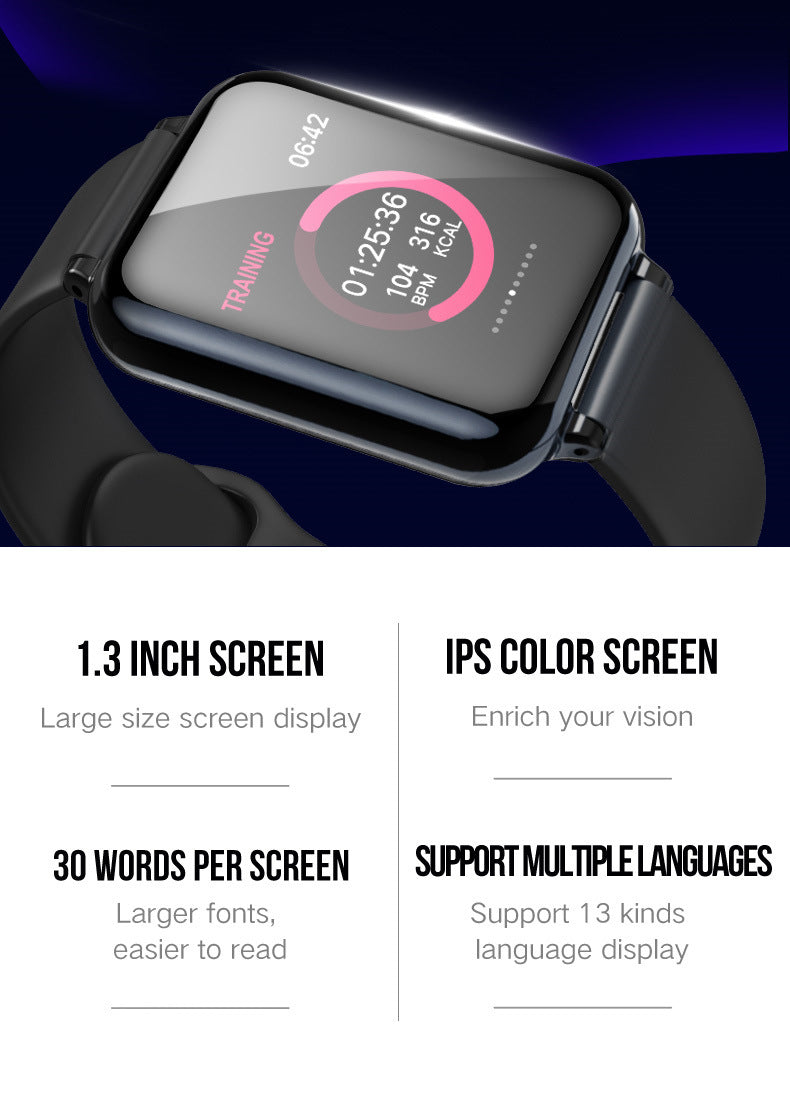 Compatible with Apple , B57 color screen smart sports watch