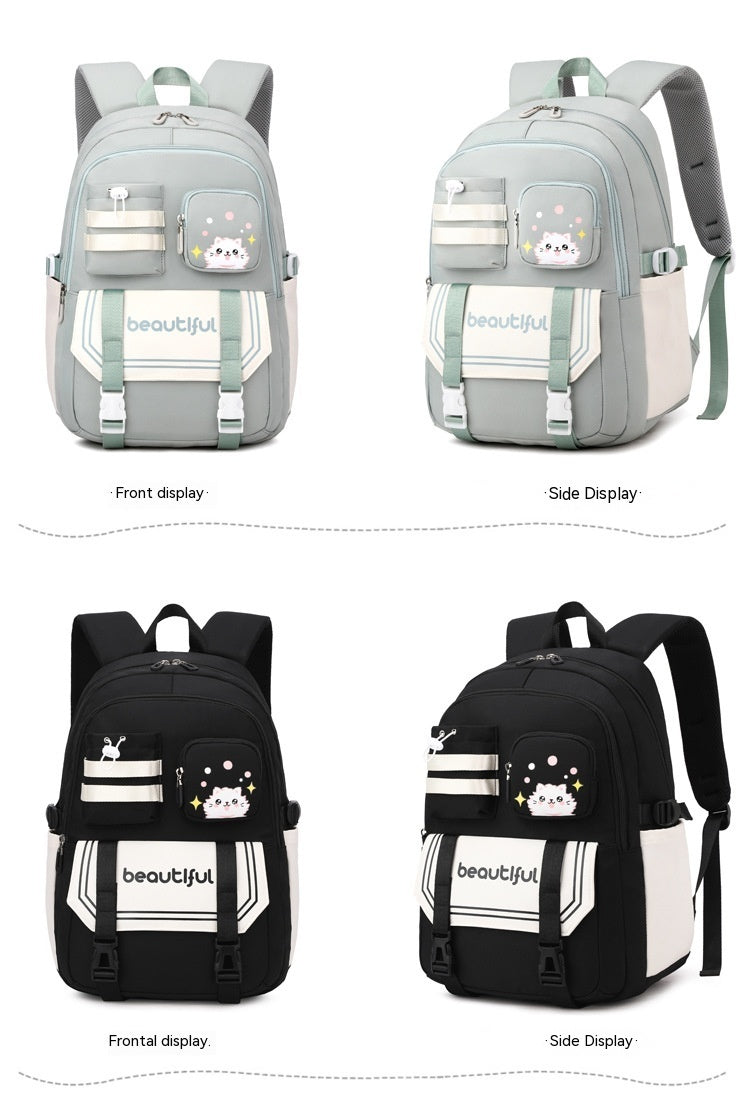 Large Capacity Schoolbag For Primary School Girls Cute